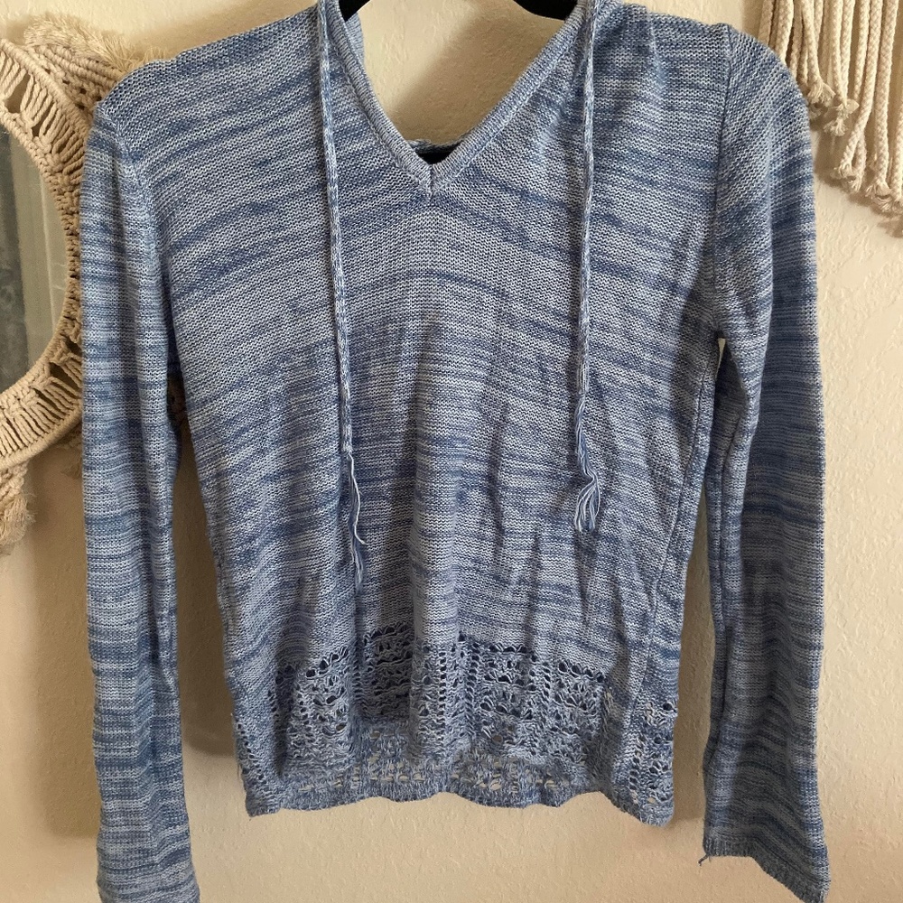 Boho Crochet Sweatshirt